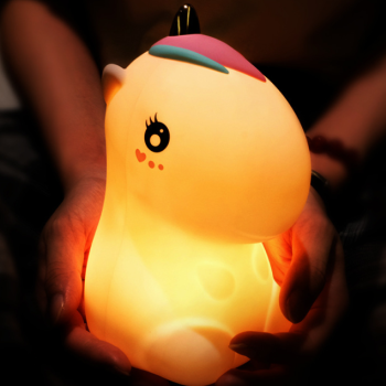 Нічник силіконовий нічник дитячий Єдиноріг LED USB