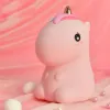 Нічник силіконовий нічник дитячий Єдиноріг LED USB рожевий