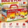 Розвиваючий конструктор для дітей Build&Play 5 в 1 «Автобус» 148 елементів машинки будівельна техніка J-202