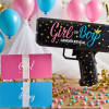Гендерний пістолет для Gender Party набір для визначення статі дитини Boy or Girl Чорний