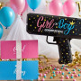 Гендерний пістолет для Gender Party набір для визначення статі дитини Boy or Girl Чорний