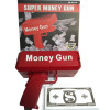 Пістолет, який стріляє грошима Money Gun червоний